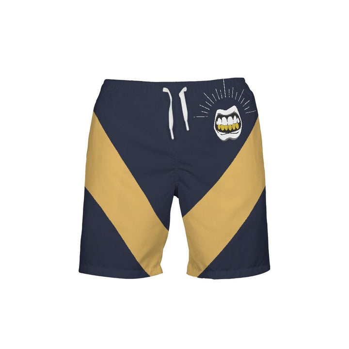 Tribe| Michigan | Retro Jordan 5 Colorblock Swim Trunks | Swim fashion | Designed to Match Air Jordan V Sneakers Active