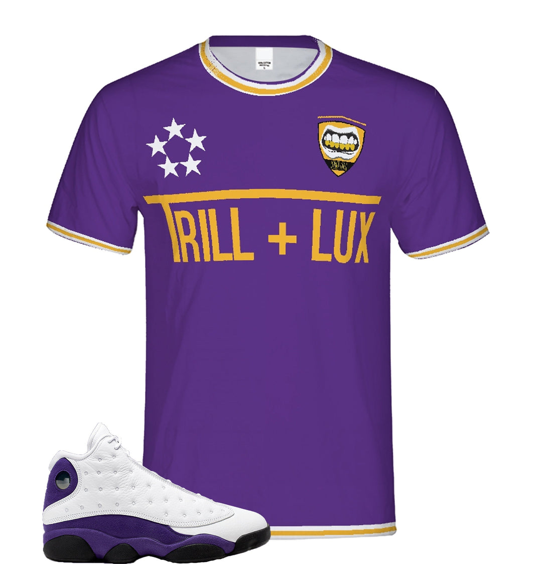 Trill Court Purple | Retro Jordan 13 T-shirt | Tee | Shirt | Designed to Match Air Jordan 13 Sneakers XIII