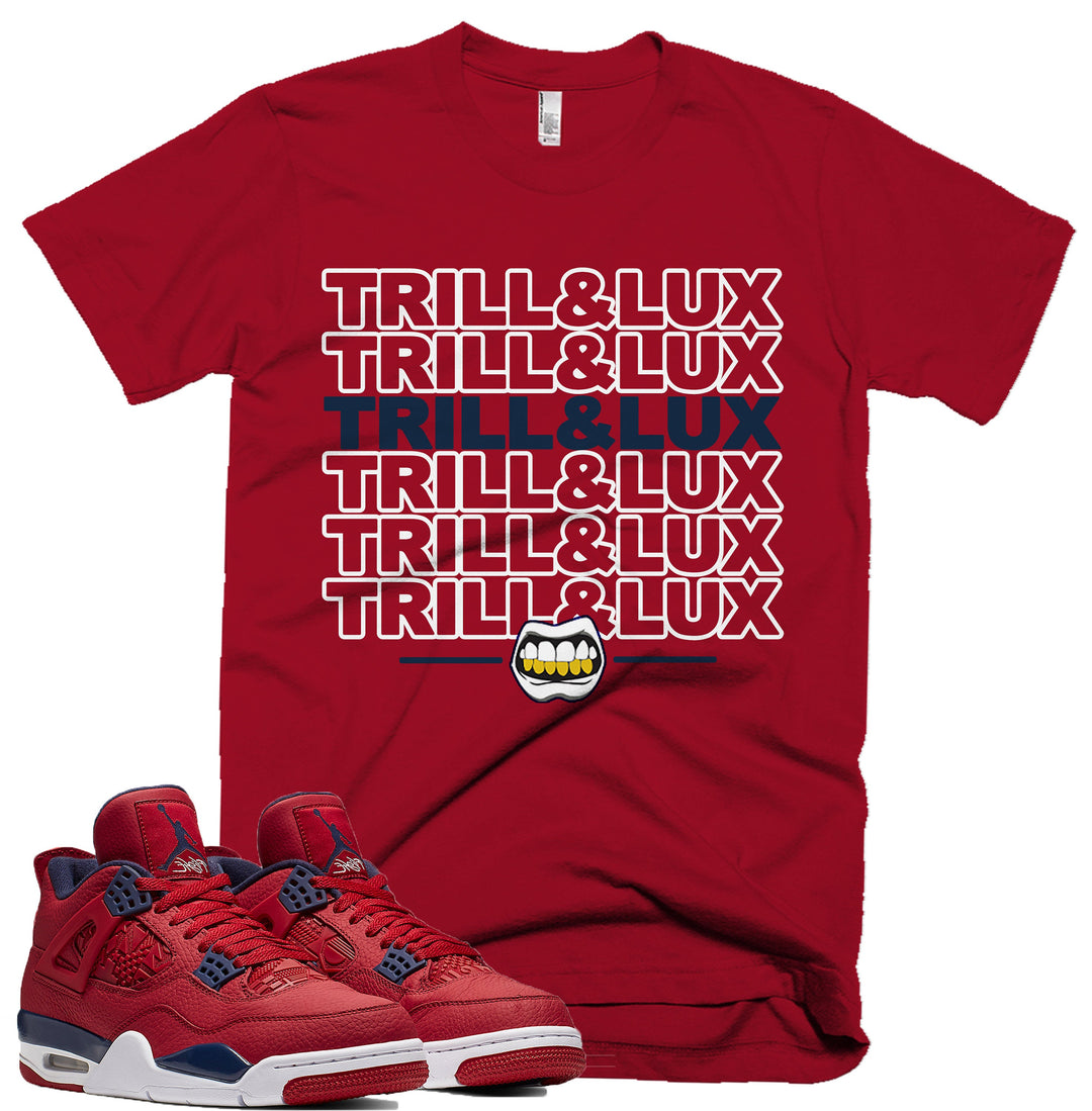 Trill Gang Tee | Retro Jordan 4 Fiba Colorblock T-shirt
