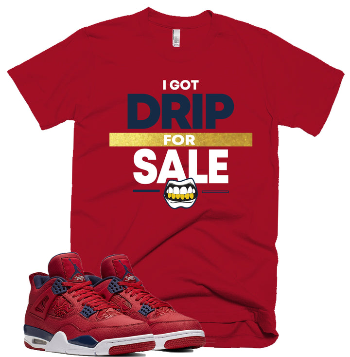 Drip For Sale Tee | Retro Jordan 4 Fiba Colorblock T-shirt