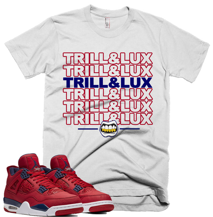 Trill Gang Tee | Retro Jordan 4 Fiba Colorblock T-shirt
