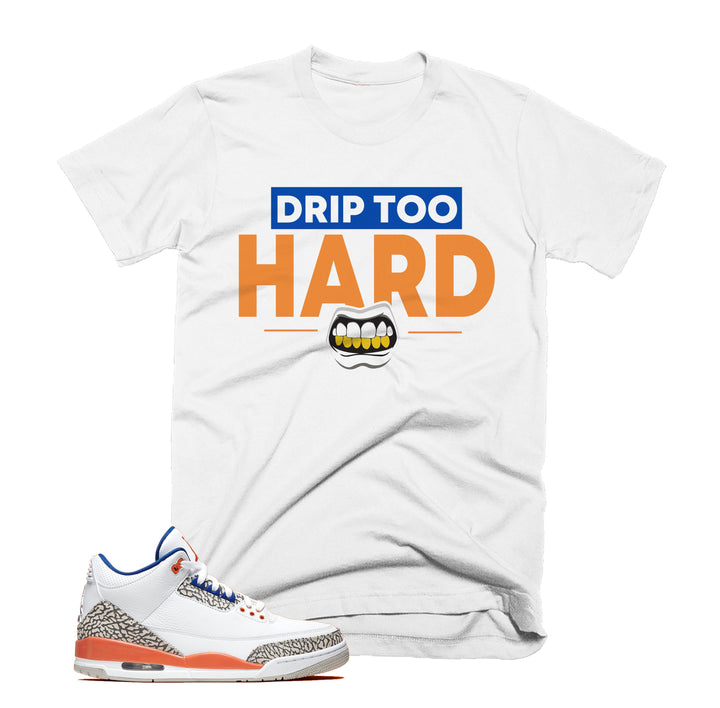 Trill Drip Too Hard Tee | Retro Jordan 3 Colorblock T-shirt