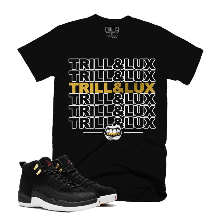 Trill Gang Tee | Retro Jordan 12 Reverse Taxi Colorblock T-shirt