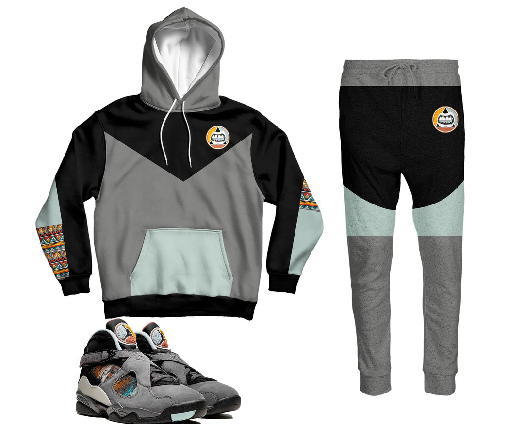 Trill N7 PENDLETON inspired Jogging Suit | Retro Jordan 8 Colorblock  Jump Suit |
