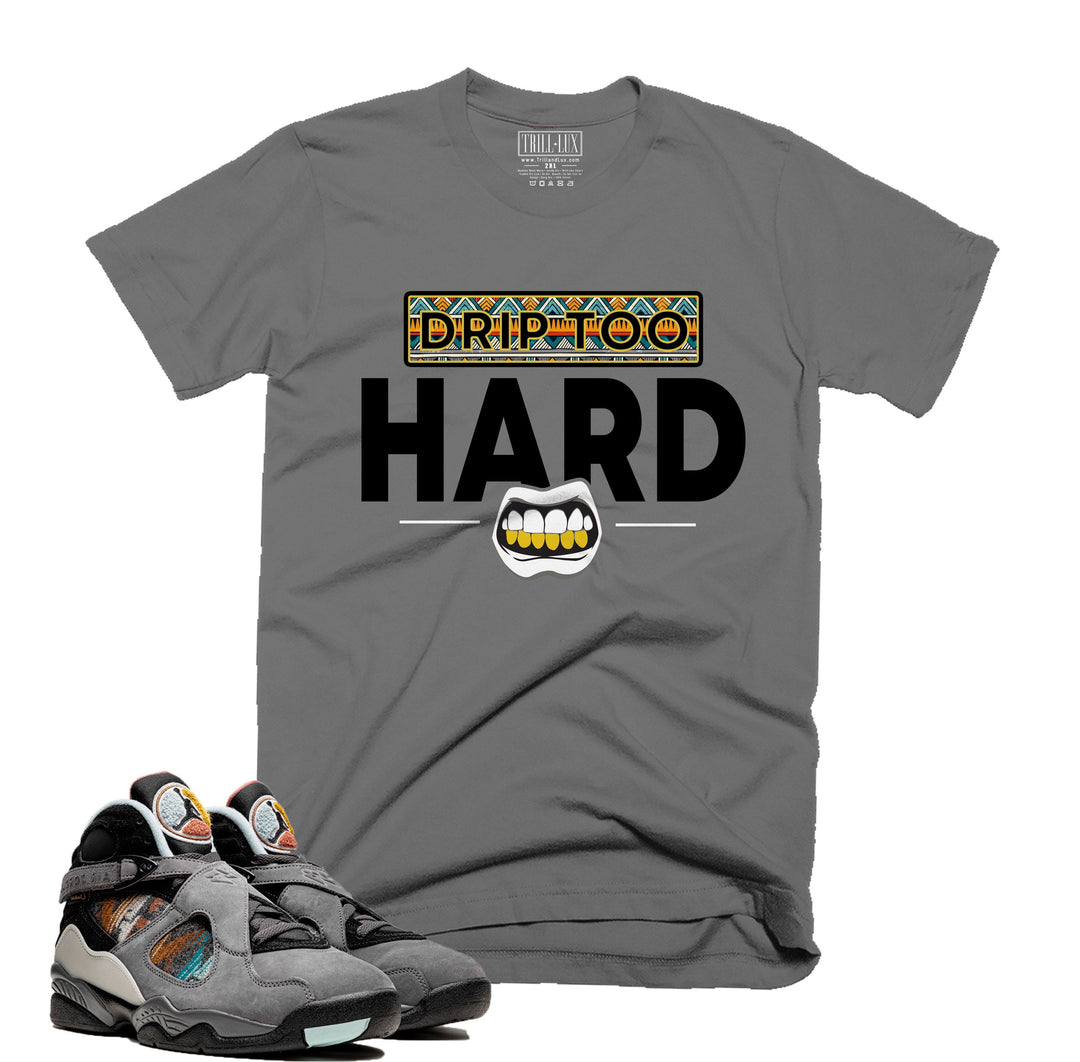 Drip Too Hard Tee | Retro Jordan 8 N7 Pendleton Colorblock T-shirt |