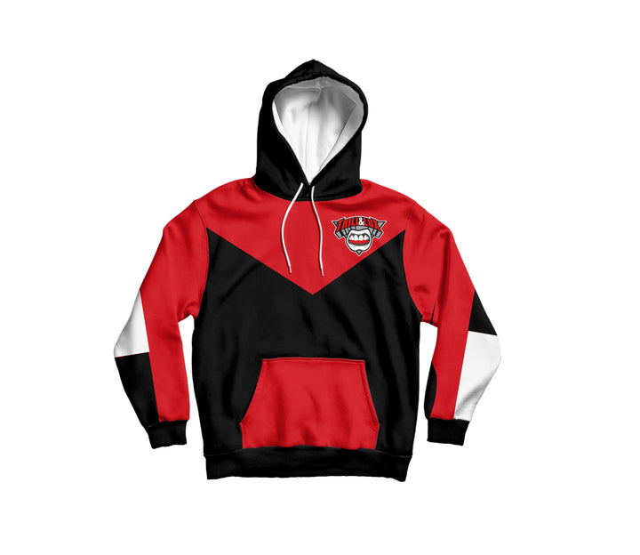 Trill & Lux | Retro Jordan 11 Bred inspired Hoodie and Joggers | Colorblock