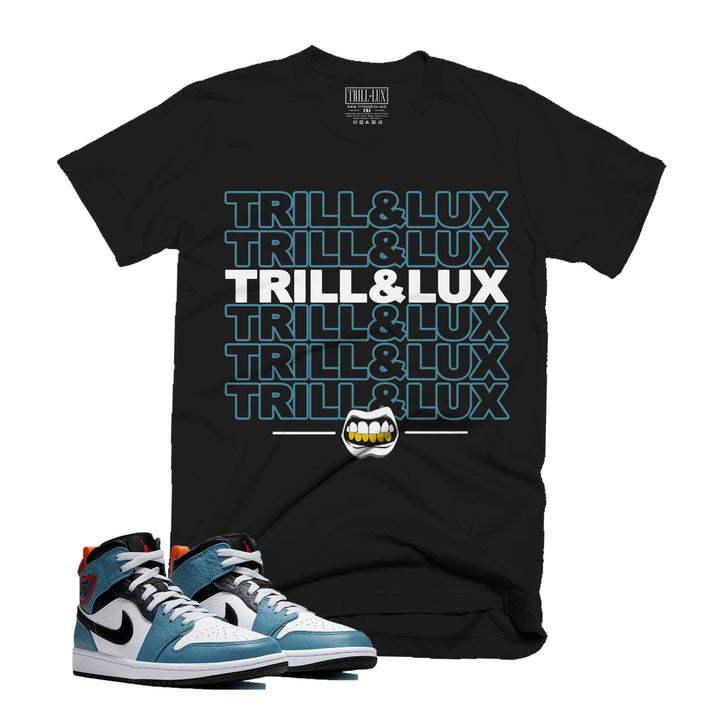 Trill Gang | Retro Air jordan 1 mid fearless facetasm inspired T-shirt |