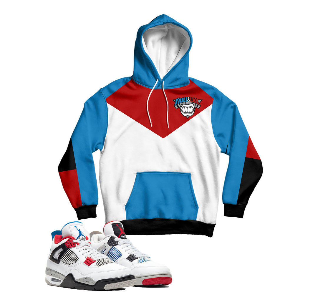 CLEARANCE - Trill and Lux | What The Hoodie |Pullover | Designed to Match Air Jordan IV white