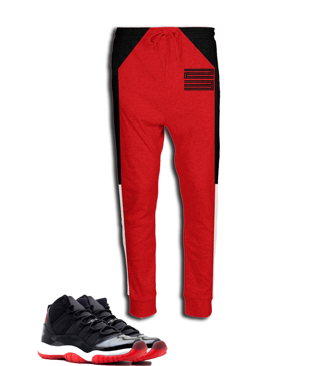 Trill and Lux | Air jordan 11 Bred Colorblock Inspired | jogging pants | XI | 23