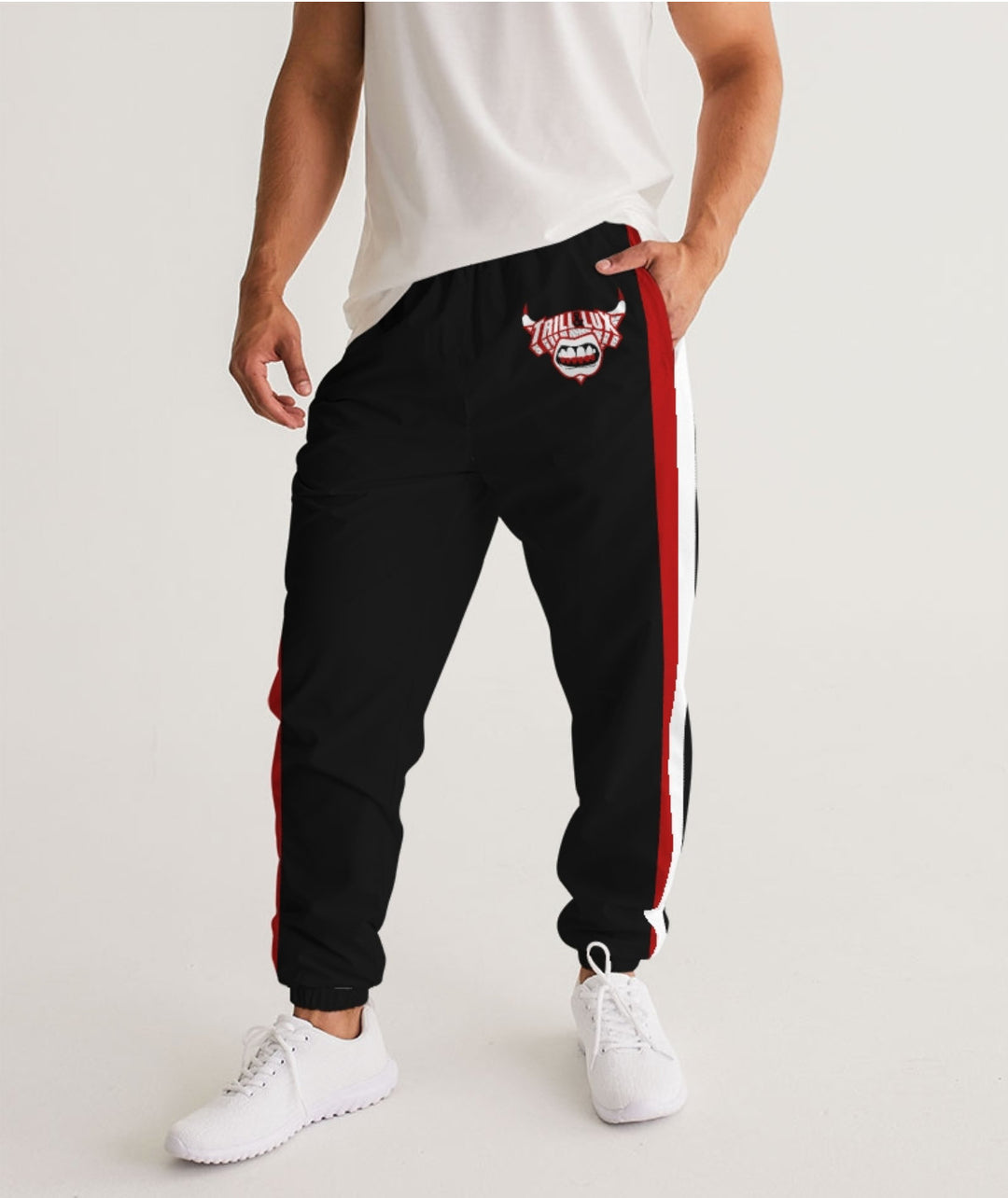 Trill and Lux | Air jordan 11 Bred Colorblock Inspired | Track Pants | XI | Black