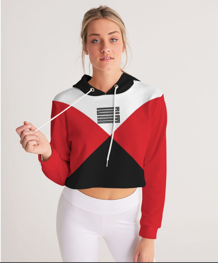 Trill and Lux |  Air jordan 11 Bred Inspired | Women 23 Cropped Hoodie |