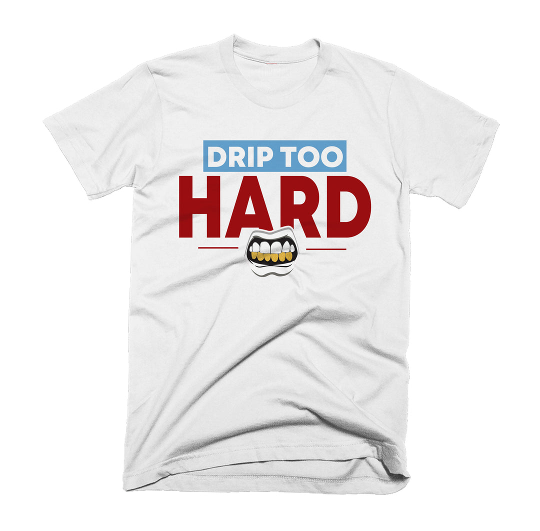 Drip Too Hard Tee | Retro Jordan 1 Fearless UNC to CHI Colorblock T-shirt