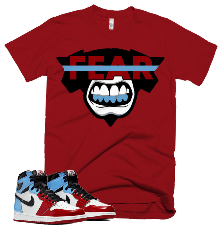 Trill Fearless Tee | Retro Jordan 1 Fearless UNC to CHI Colorblock T-shirt |