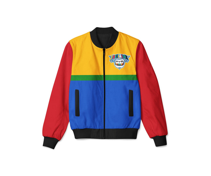 CLEARANCE - Trill Bomber Jacket | Fearless Blue The Great | Retro Jordan 1 Colorblock Bomber