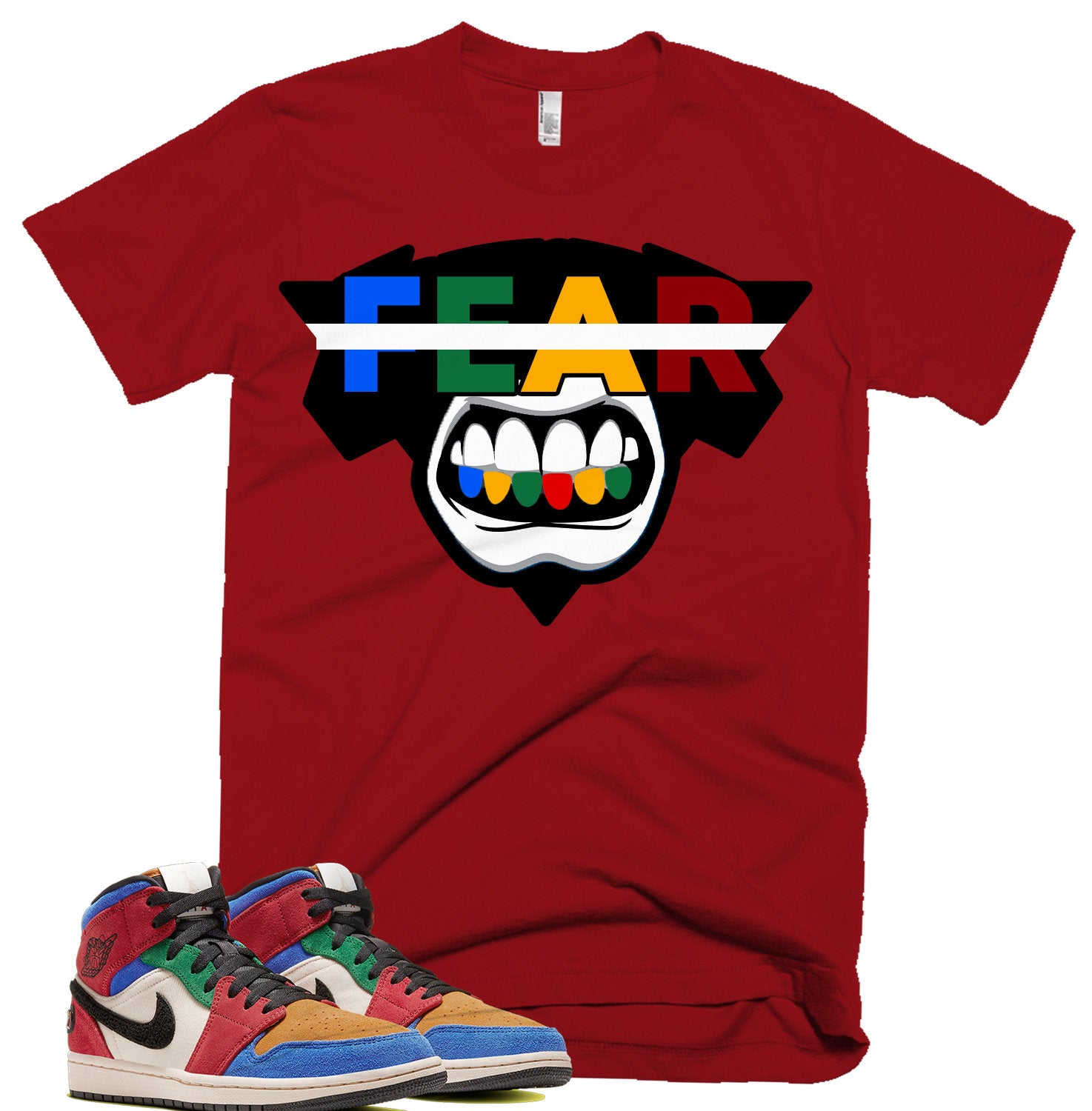 multicolor jordan 1 shirt