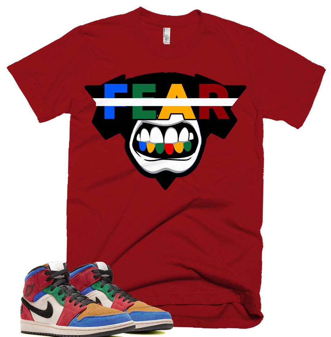 Trill Fearless Tee | Retro Jordan 1 Fearless Blue The Great Colorblock T-shirt |