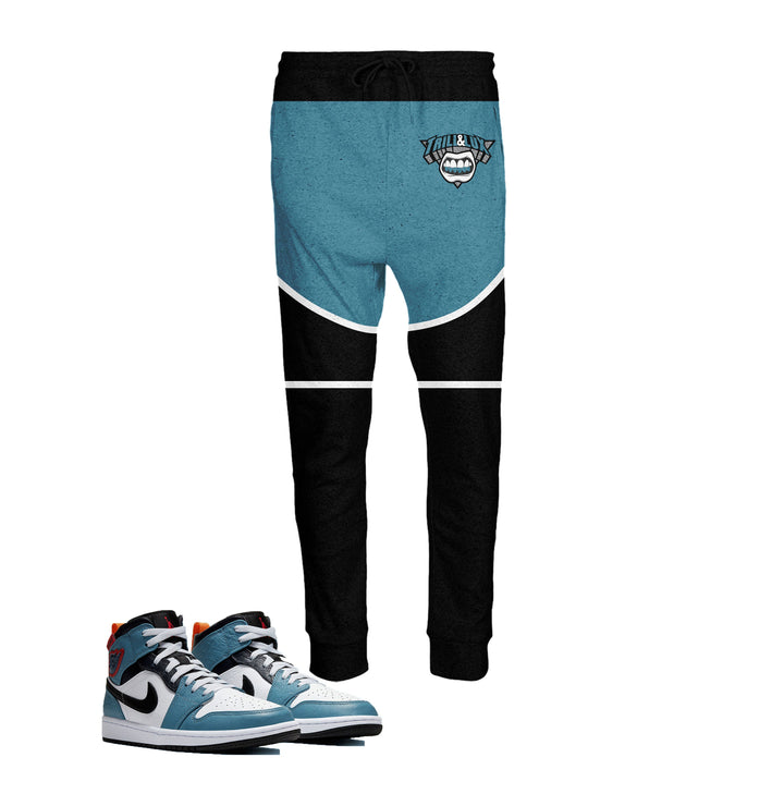 CLEARANCE - Trill Air Jordan 1 Mid Fearless Facetasm Colorblock | Jogging Pants