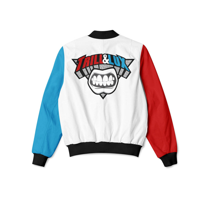 Trill and Lux | Air jordan 4 What The inspired | Colorblock Bomber Jacket