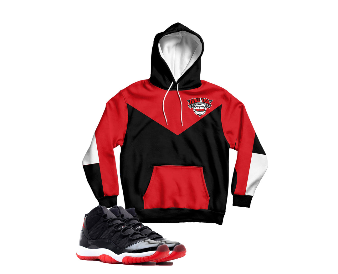 Trill and Lux |  Air jordan 11 Bred Inspired Hoodie | Pullover | TOP XI