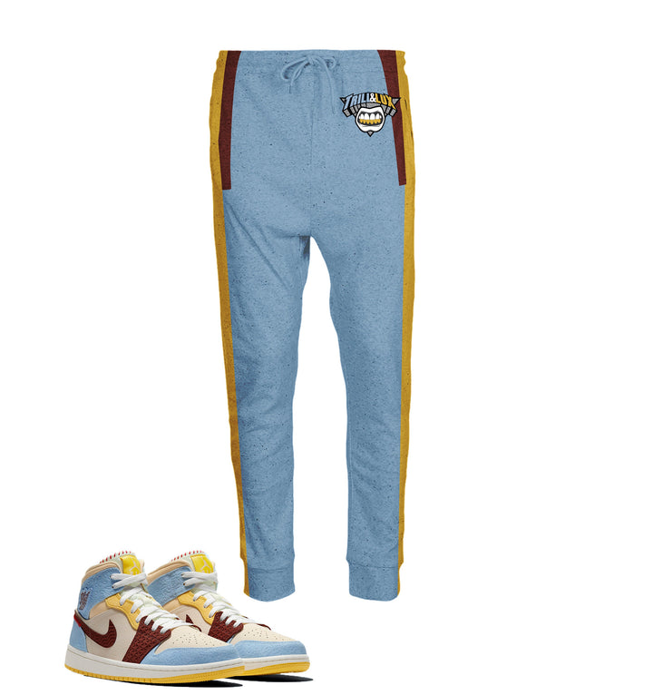 Trill and Lux | Jordan 1 Mid Fearless Maison Chateau Rouge Inspired  jogging pants | Joggers | Sweatpants