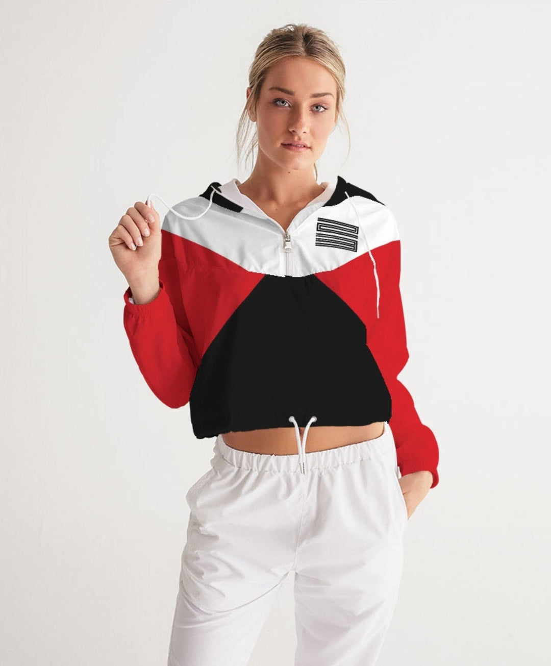 Trill and Lux |  Air jordan 11 Bred Inspired | Women 23 Cropped Windbreaker |