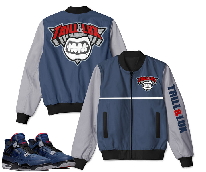 Trill and Lux | Air jordan 4 Winterized inspired | Colorblock Bomber Jacket