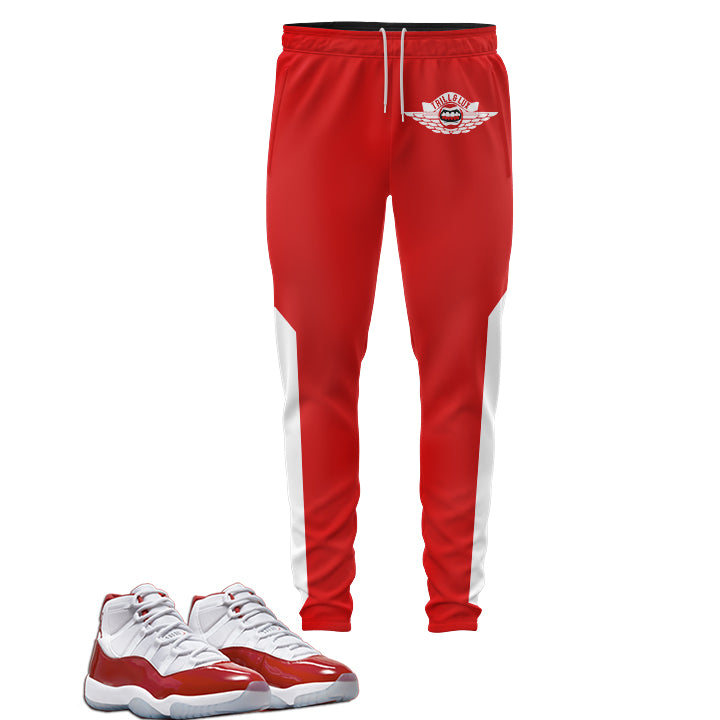 Flight Jogger | Jordan 11 Cherry Red Inspired | Retro
