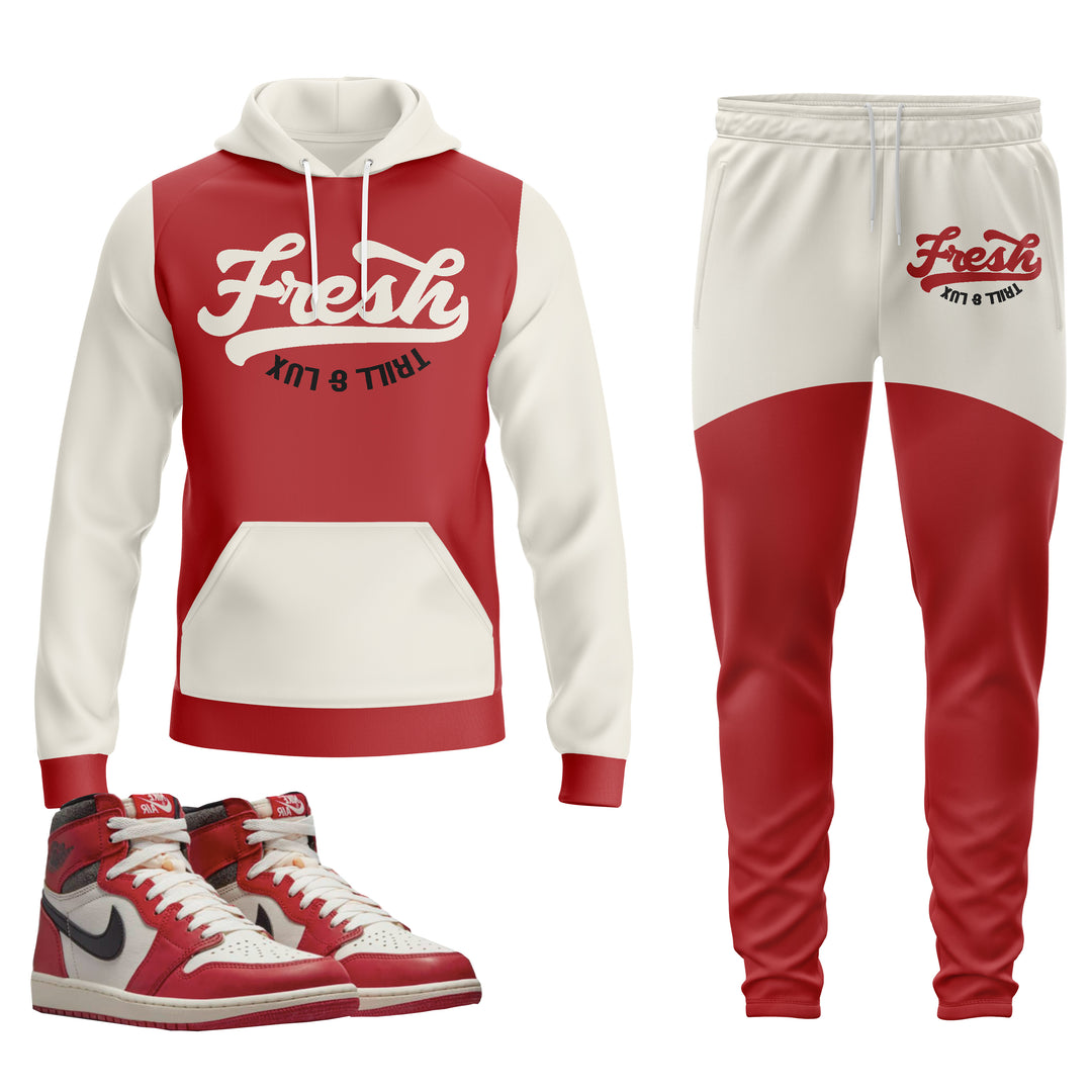 Fresh | Air Jordan 1 Chicago Lost and Found Hoodie & Jogger Set