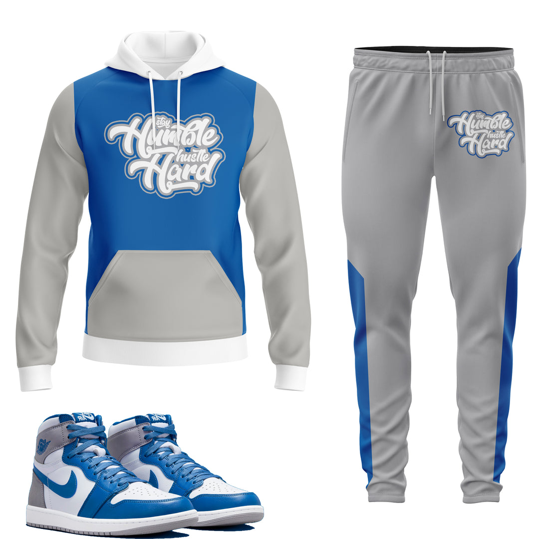 Humble | Air Jordan 1 True Blue Hoodie & Jogger Set