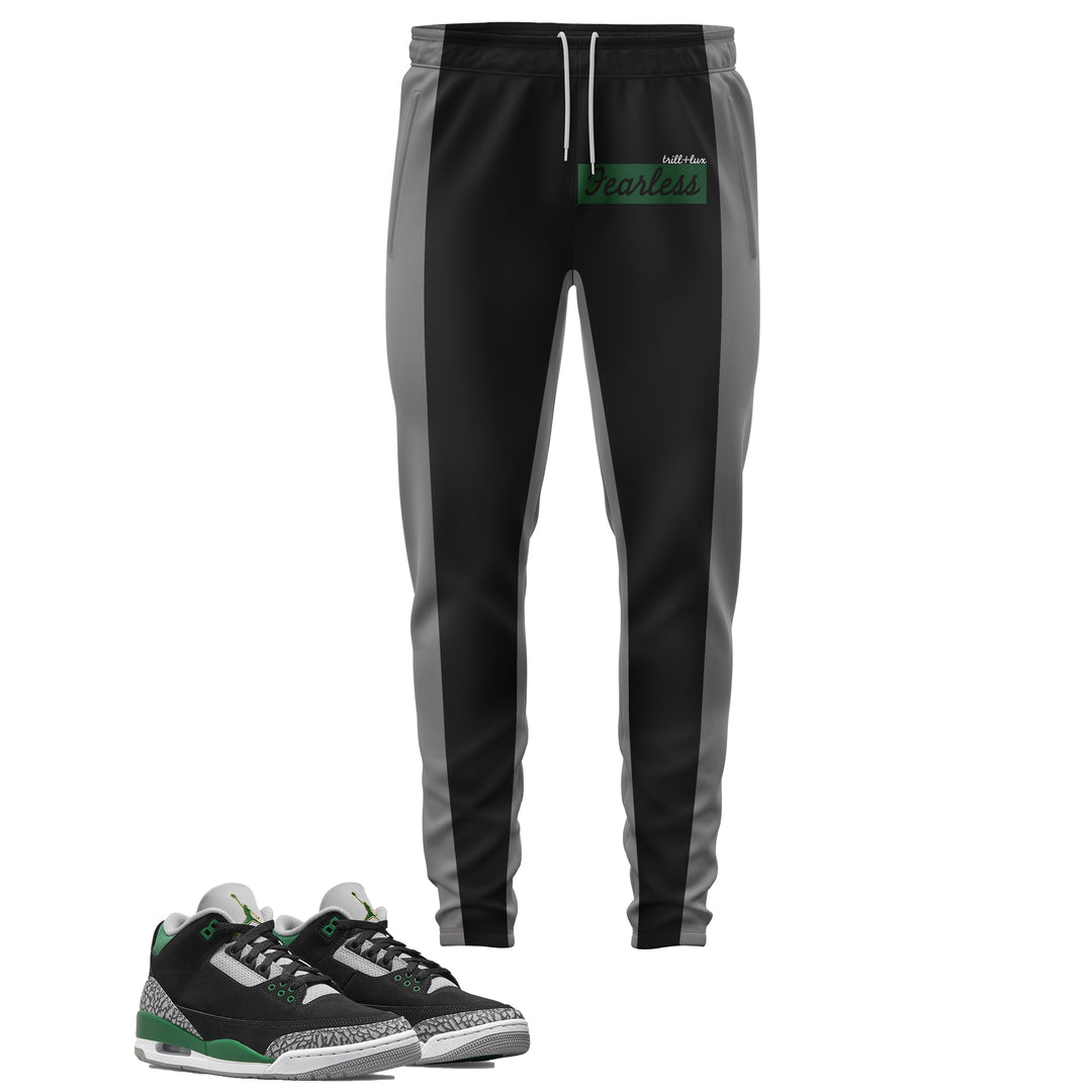 Fearless | Air Jordan 3 Pine Green Inspired Jogger and Hoodie Suit |