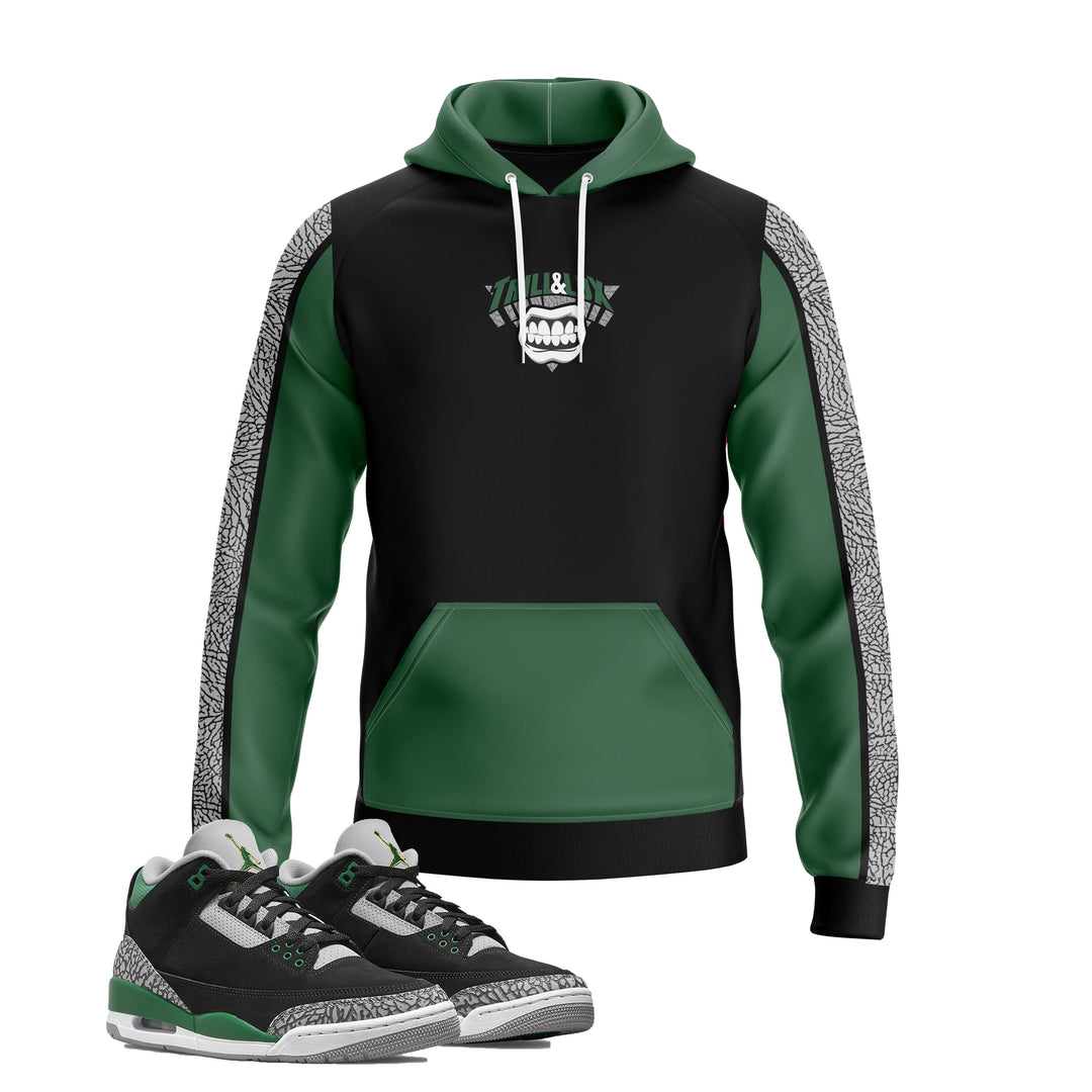 Trill Logo | Jordan 3 Pine Green Inspired Hoodie |