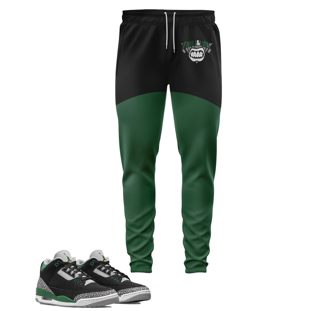 Trill Logo | Jordan 3 Pine Green Inspired Jogger |