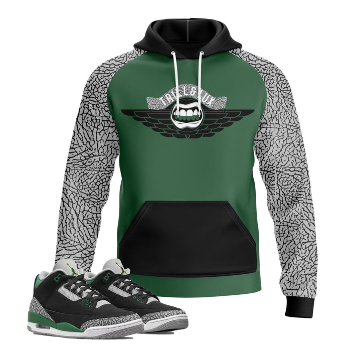 Flight | Air Jordan 3 Pine Green Inspired Jogger and Hoodie Suit |
