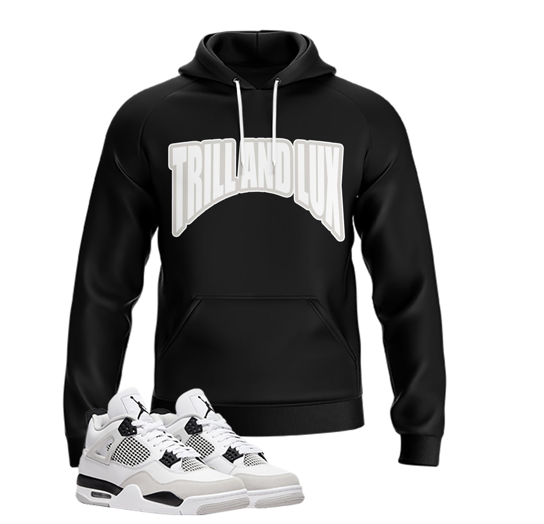 Trill and Lux | Jordan 4 Military black Inspired Hoodie |