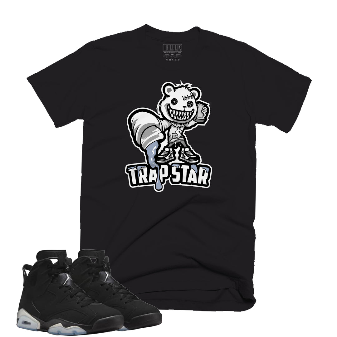 Trap Star Tee | Retro Air Jordan 6 Metallic Silver T-shirt