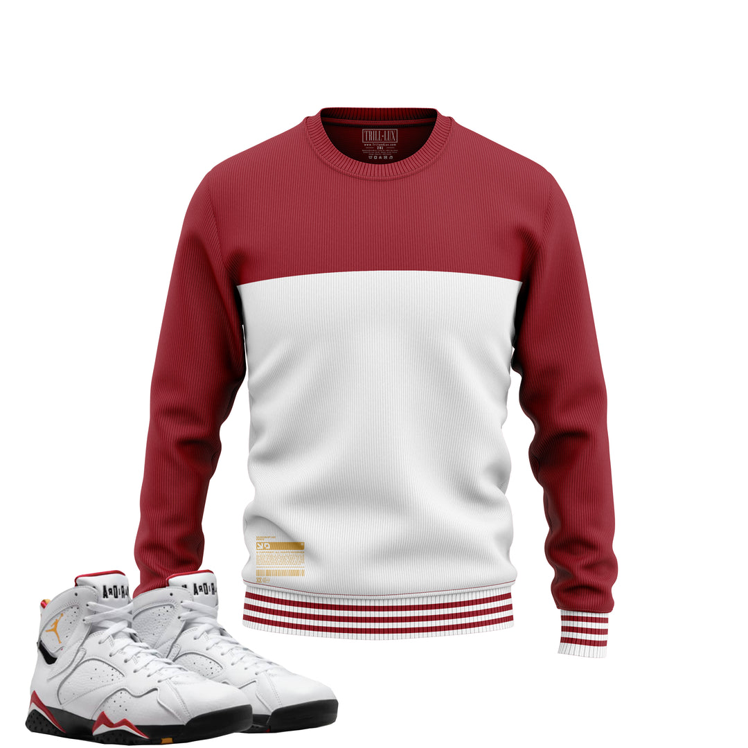 Sweatshirt | Air Jordan 7 Cardinal Inspired Sweater