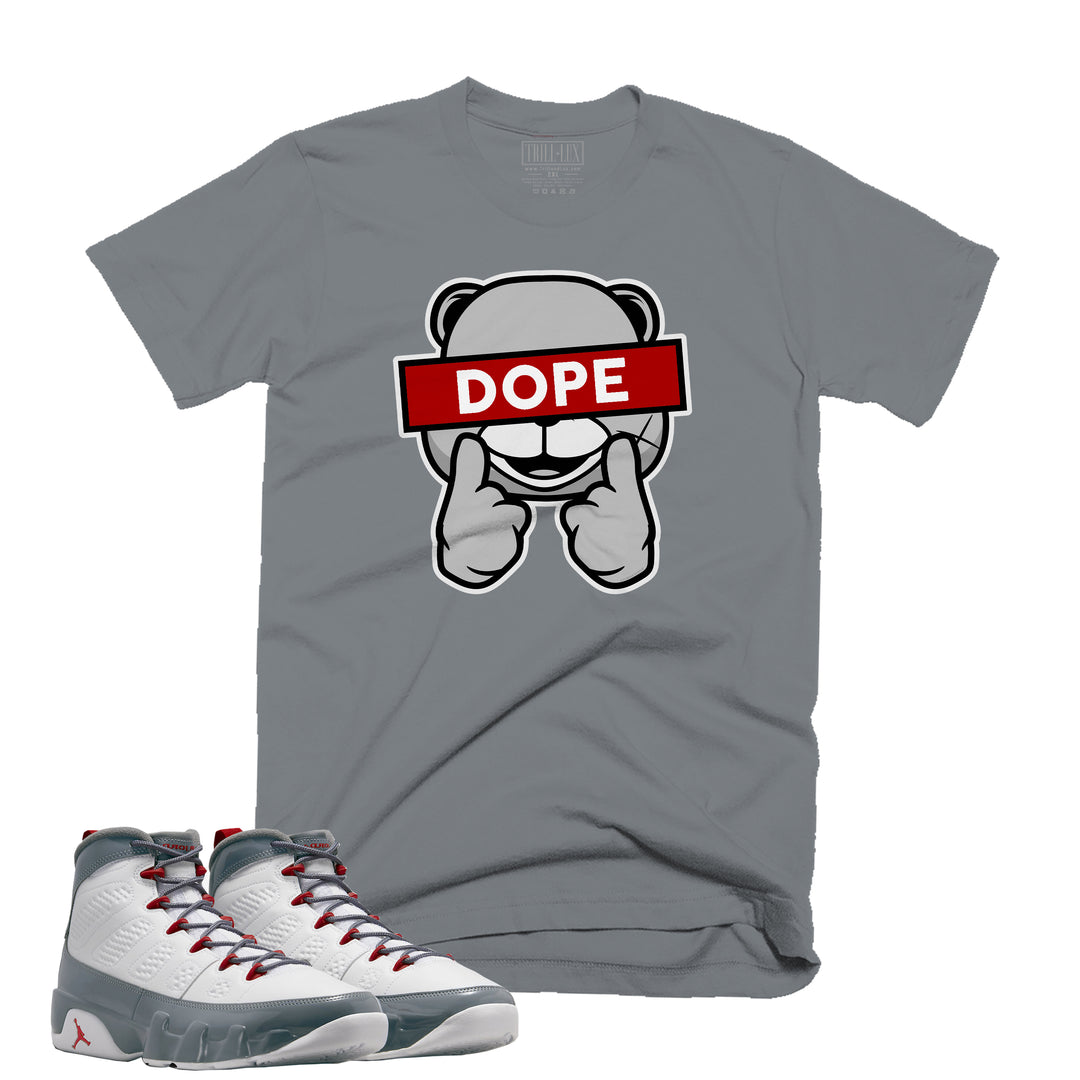 Dope Tee | Retro Air Jordan 9 Fire Red Colorblock T-shirt