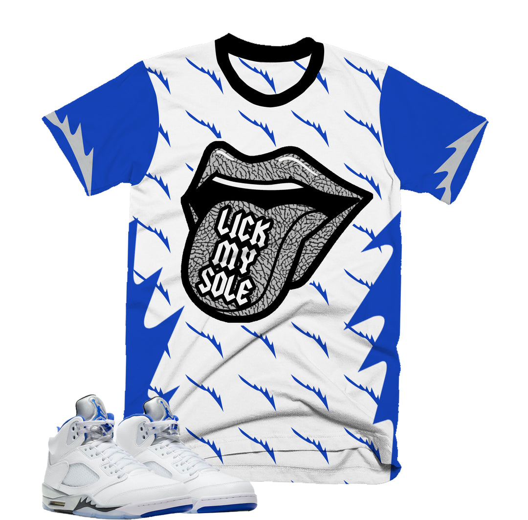 Lick My Sole Tee | Retro Air Jordan 5 Stealth Colorblock T-shirt
