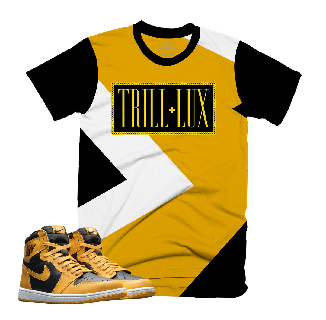 Fragment Tee | Retro Air Jordan 1 Pollen Colorblock T-shirt