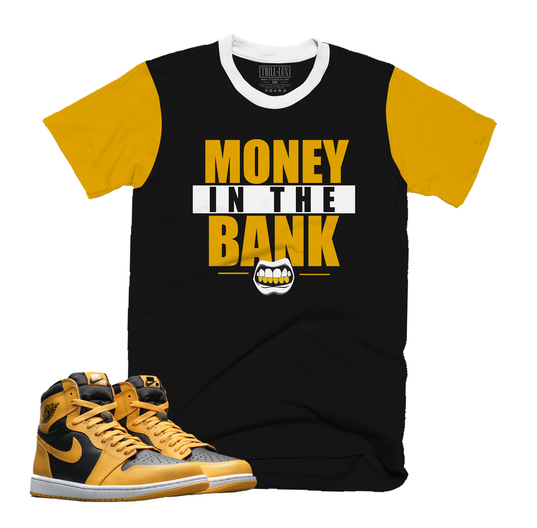 Money In The Bank Tee | Retro Air Jordan 1 Pollen Colorblock T-shirt
