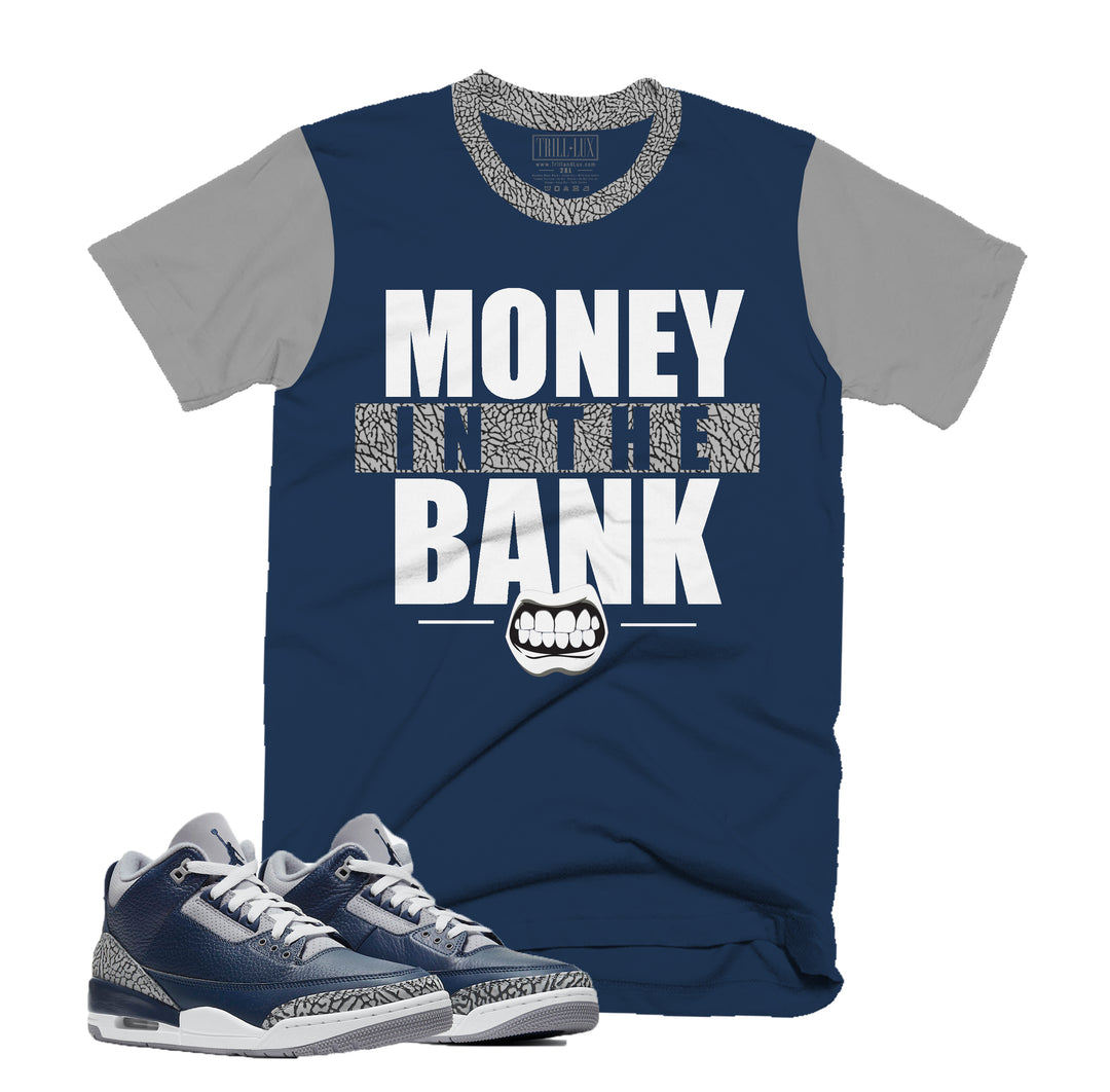 Money In The Bank Tee | Retro Jordan 3 Midnight Navy T-shirt |