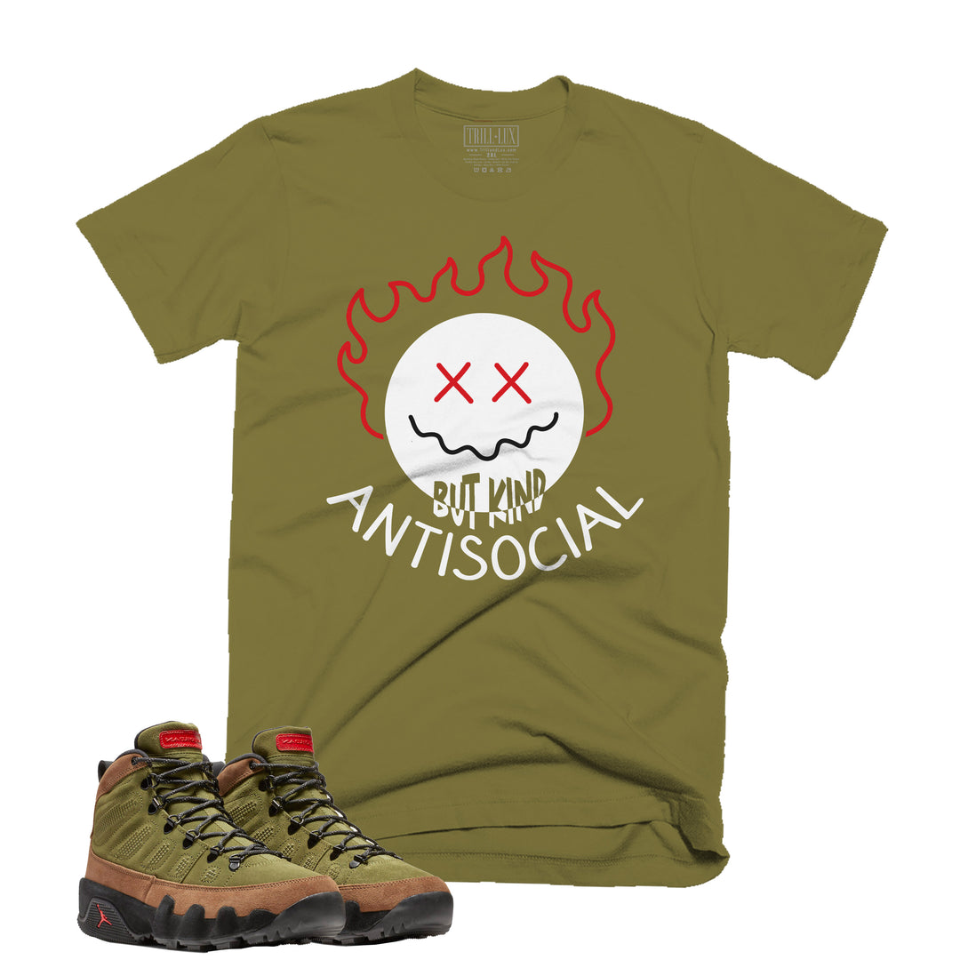 Anti Social Tee | Retro Air Jordan 9 (NRG Boots) Beef And Broccoli  T-shirt