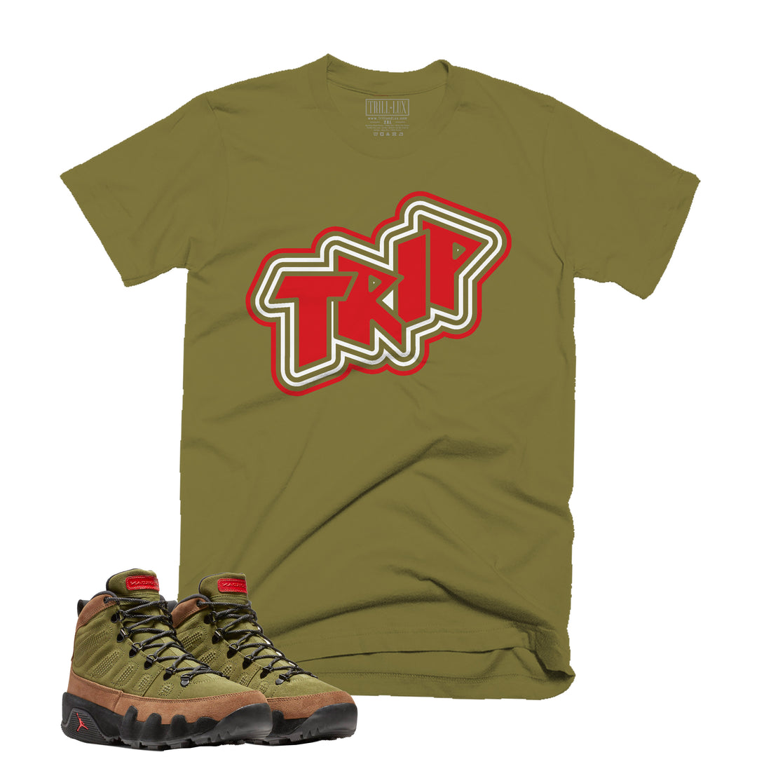 Trip Tee | Retro Air Jordan 9 (NRG Boots) Beef And Broccoli  T-shirt
