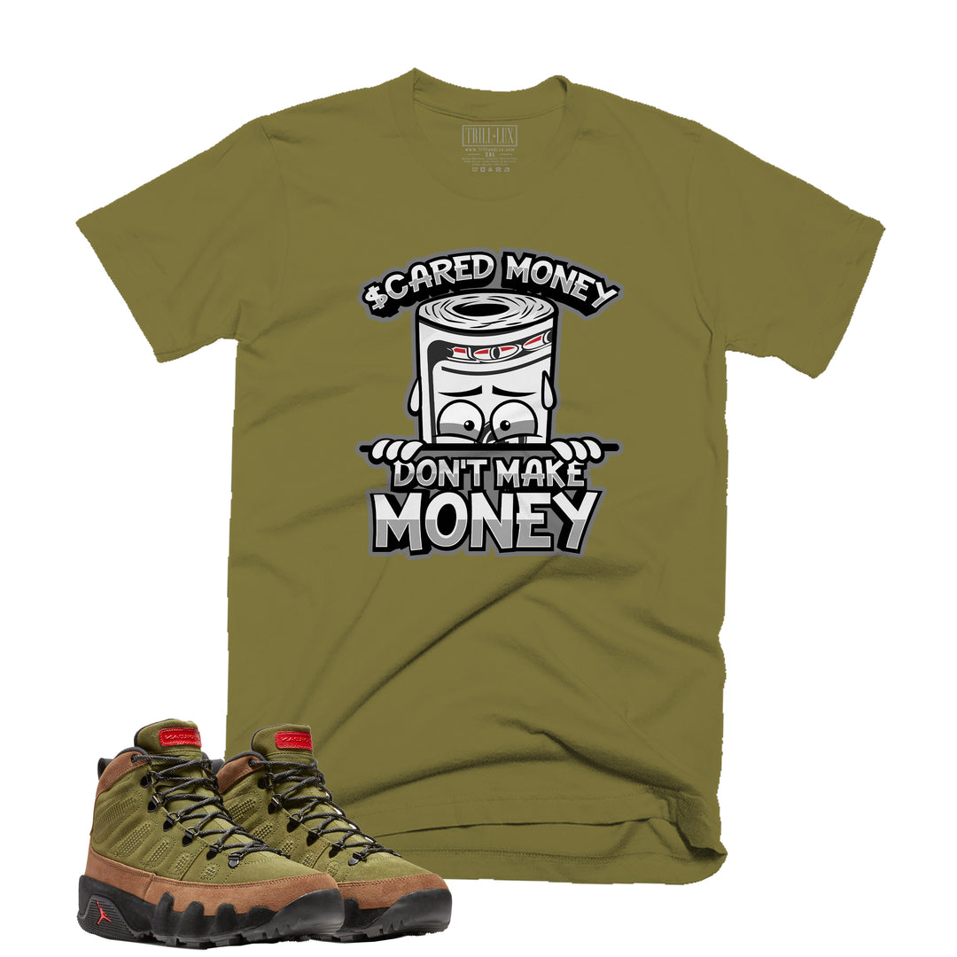 Scared Money Tee | Retro Air Jordan 9 (NRG Boots) Beef And Broccoli  T-shirt