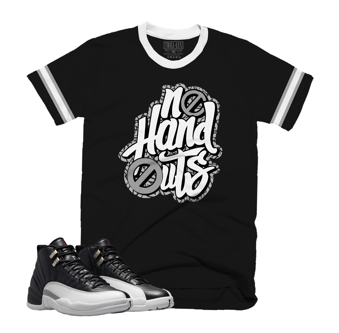 No Hand Outs Tee | Retro Air Jordan 12 PLAYOFF T-shirt
