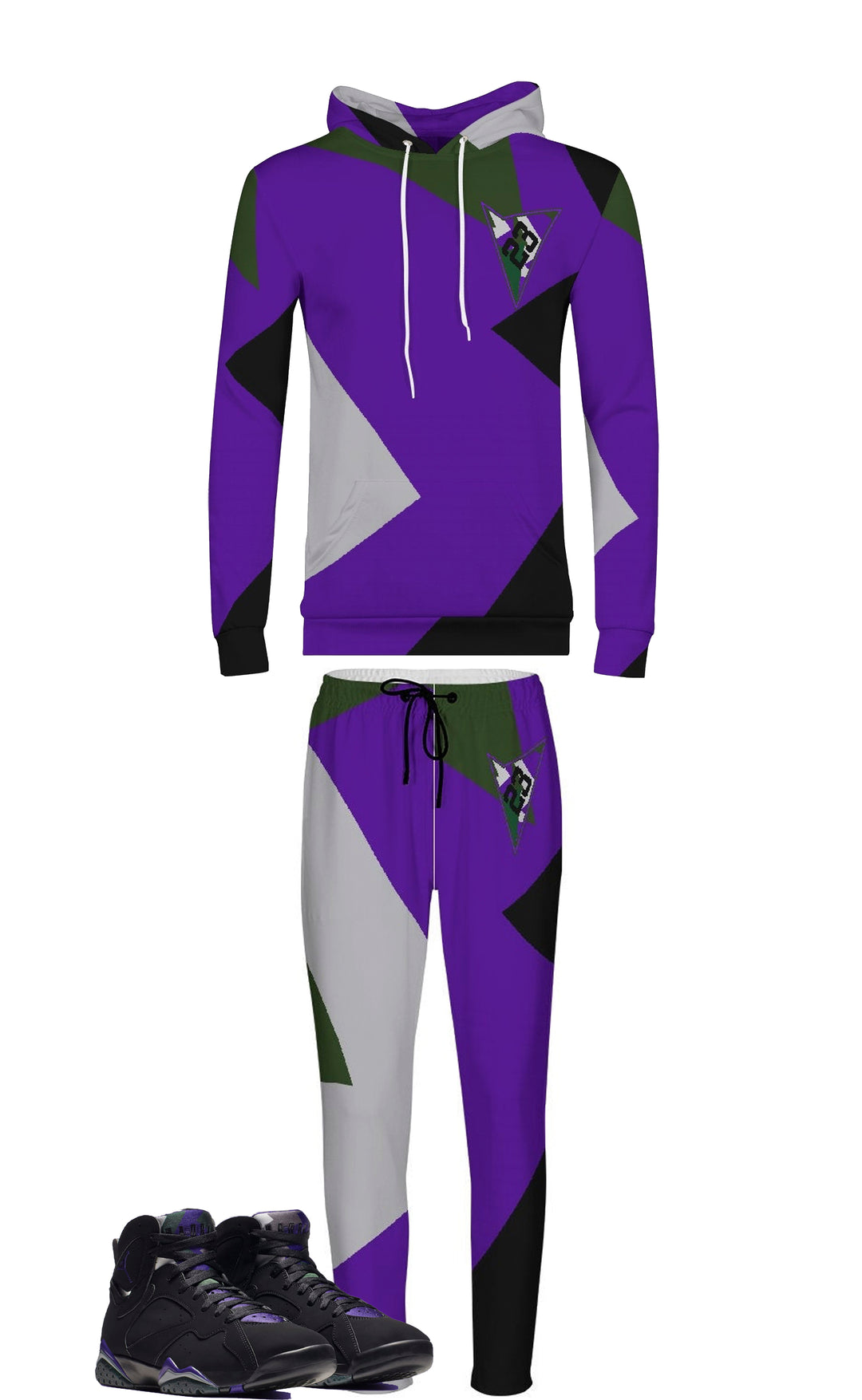 Ray Allen| Retro Jordan 7 Colorblock | jogging pants & Hoodie Set