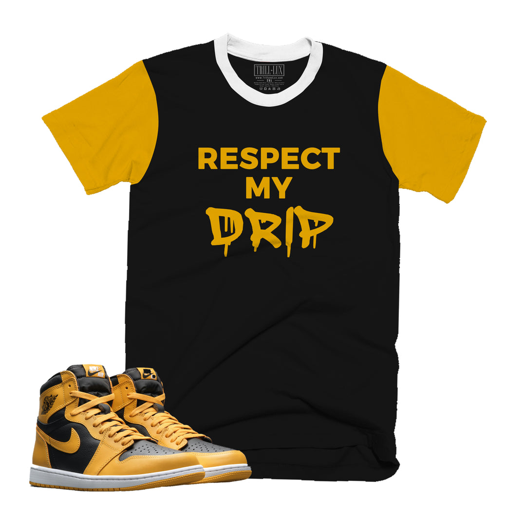Respect Tee | Retro Air Jordan 1 Pollen Colorblock T-shirt