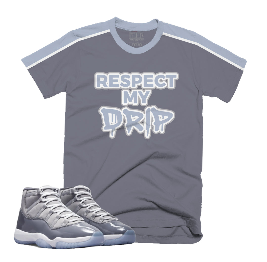 Respect Tee | Retro Air Jordan 11 Cool Grey T-shirt