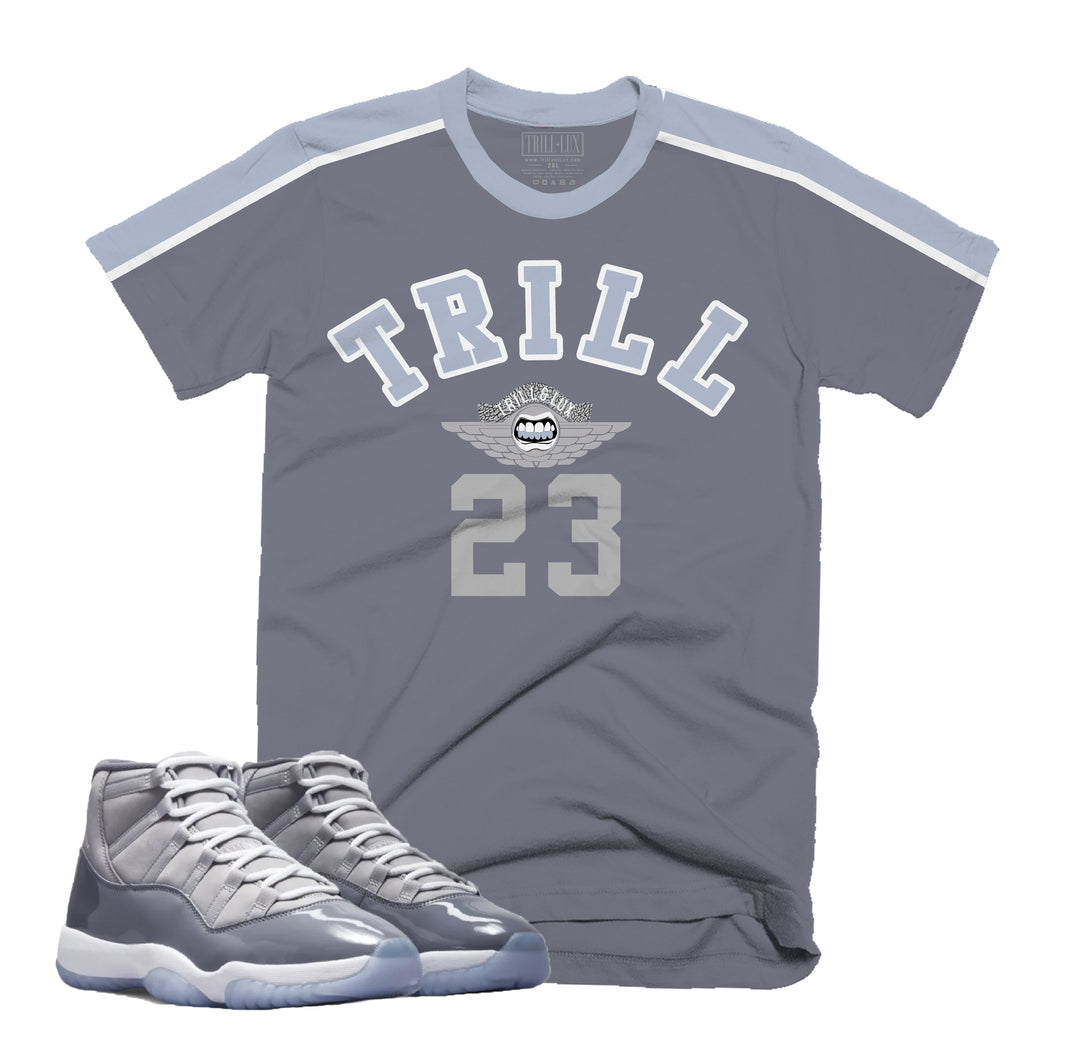 Trill 23 Tee | Retro Air Jordan 11 Cool Grey T-shirt