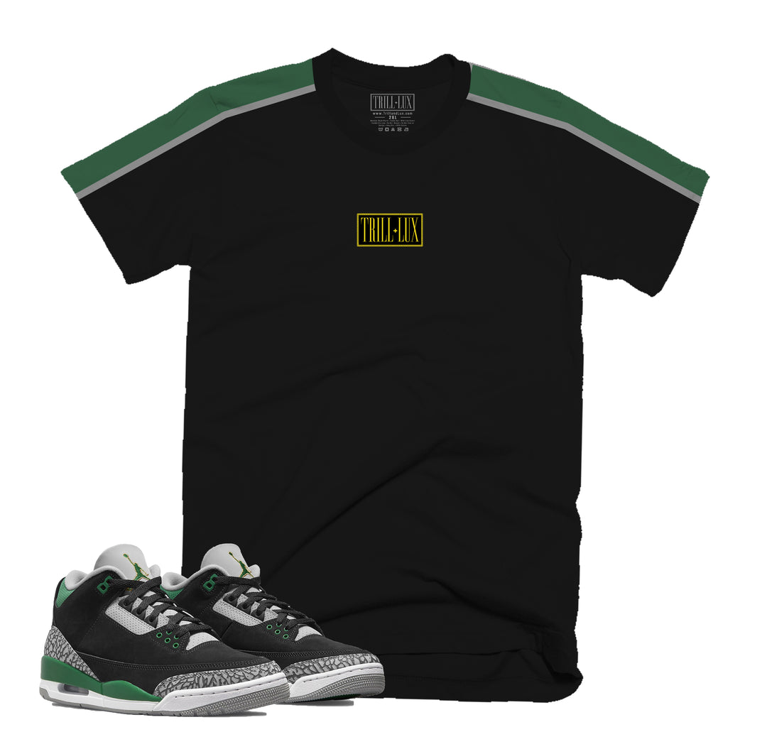 Logo Tee | Retro Air Jordan 3 Pine Green T-shirt